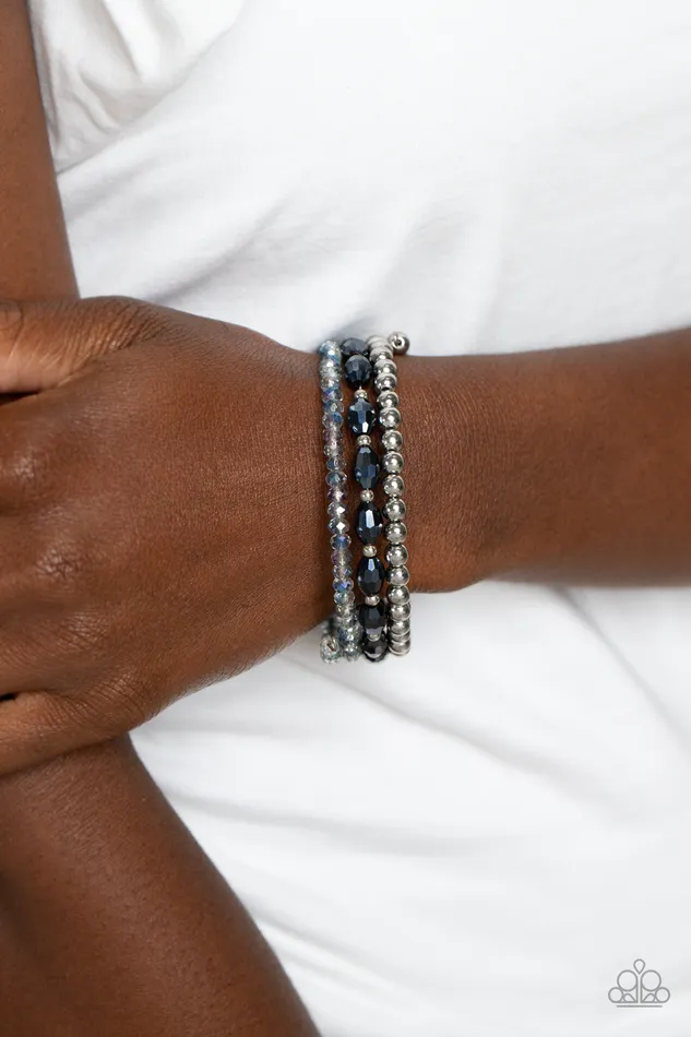 Paparazzi Accessories Bracelets Celestial Chapter Blue Bracelet Jewelry by Bretta Paparazzi Accessories Bracelets Celestial Chapter Blue Bracelet Jewelry by Bretta