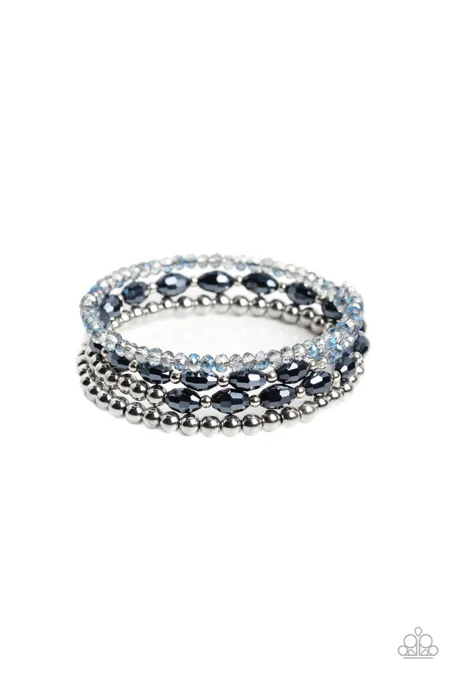 Paparazzi Accessories Bracelets Celestial Chapter Blue Bracelet Jewelry by Bretta