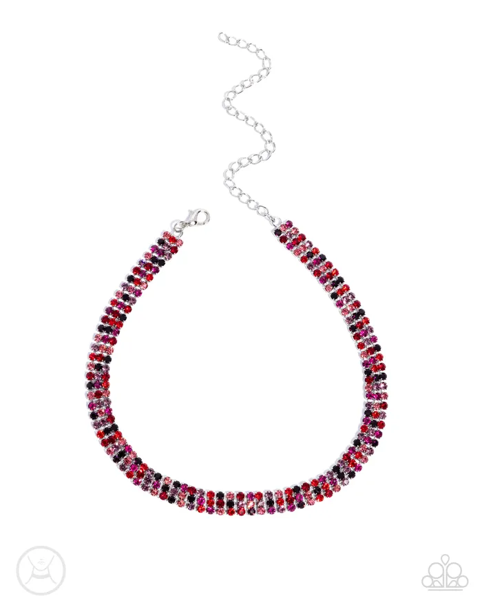 Paparazzi Accessories Bracelets Complete Look Red Necklace and Bracelet Set Jewelry by Bretta