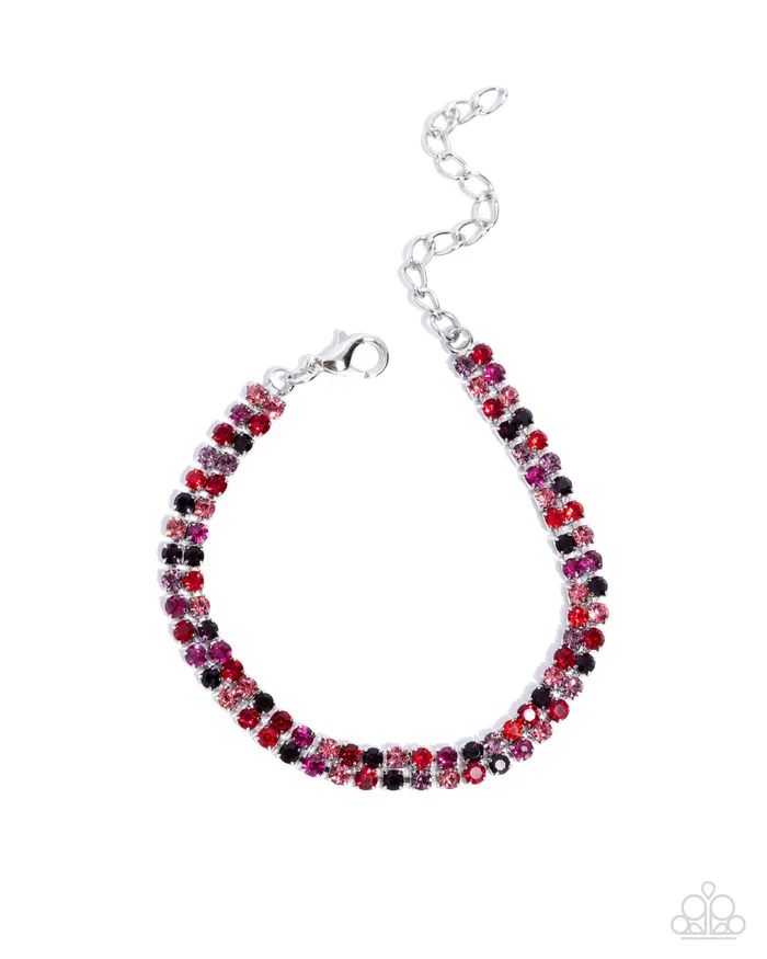 Paparazzi Accessories Bracelets Complete Look Red Necklace and Bracelet Set Jewelry by Bretta