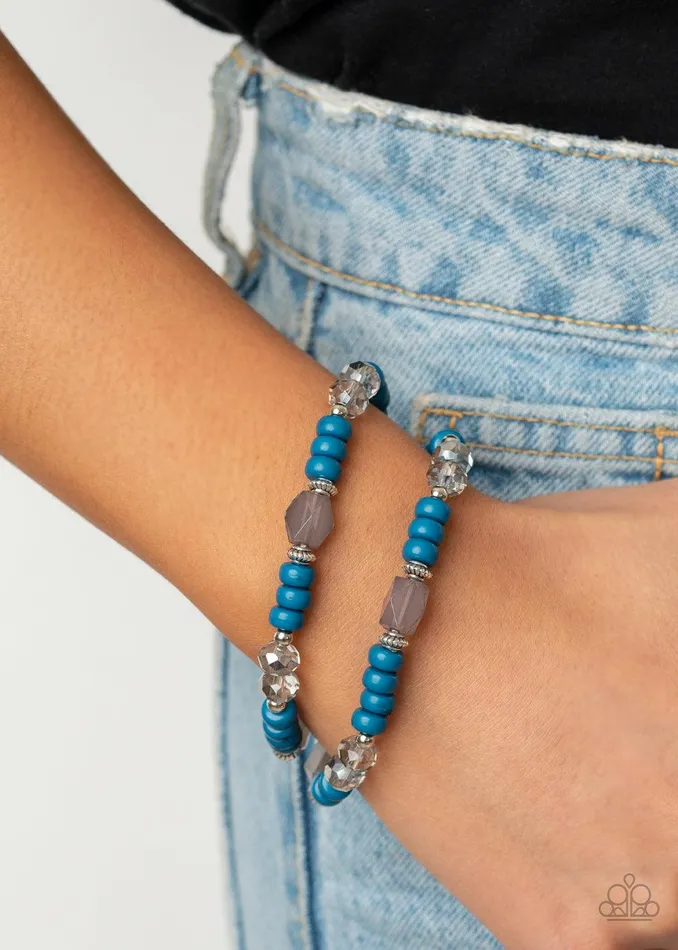 Paparazzi Accessories Bracelets Delightfully Dainty Blue Bracelet Jewelry by Bretta Paparazzi Accessories Bracelets Delightfully Dainty Blue Bracelet Jewelry by Bretta