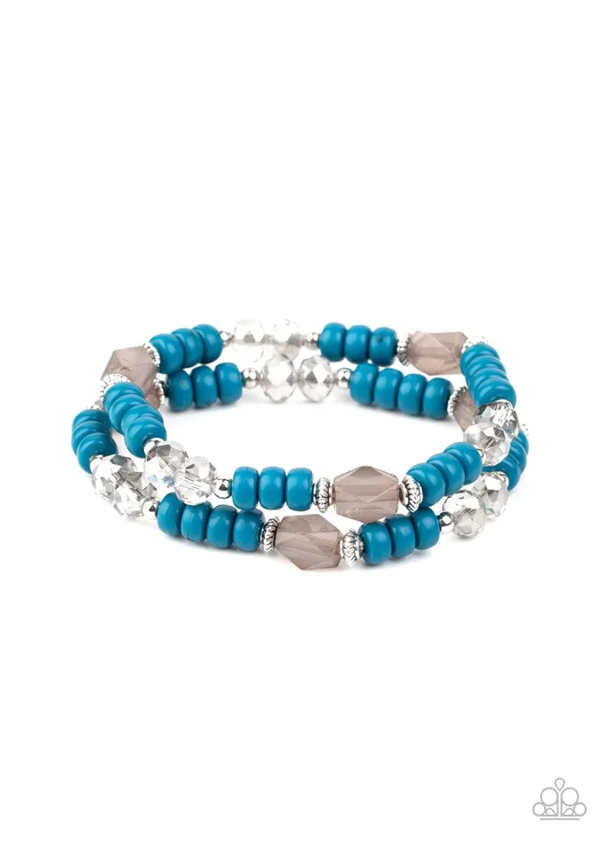 Paparazzi Accessories Bracelets Delightfully Dainty Blue Bracelet Jewelry by Bretta