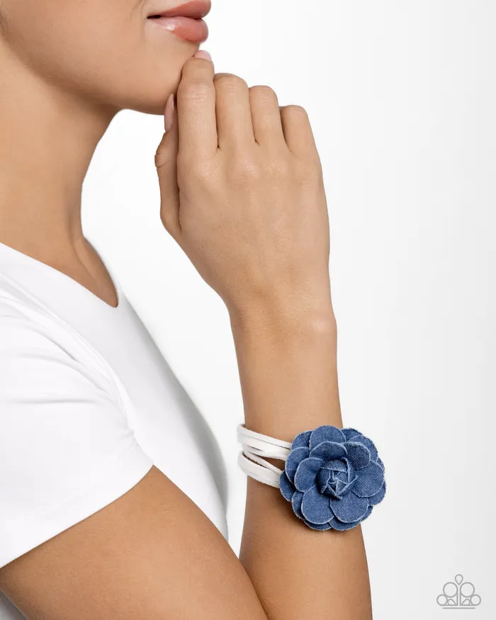 Paparazzi Accessories Bracelets Garden Genre White Bracelet Jewelry by Bretta