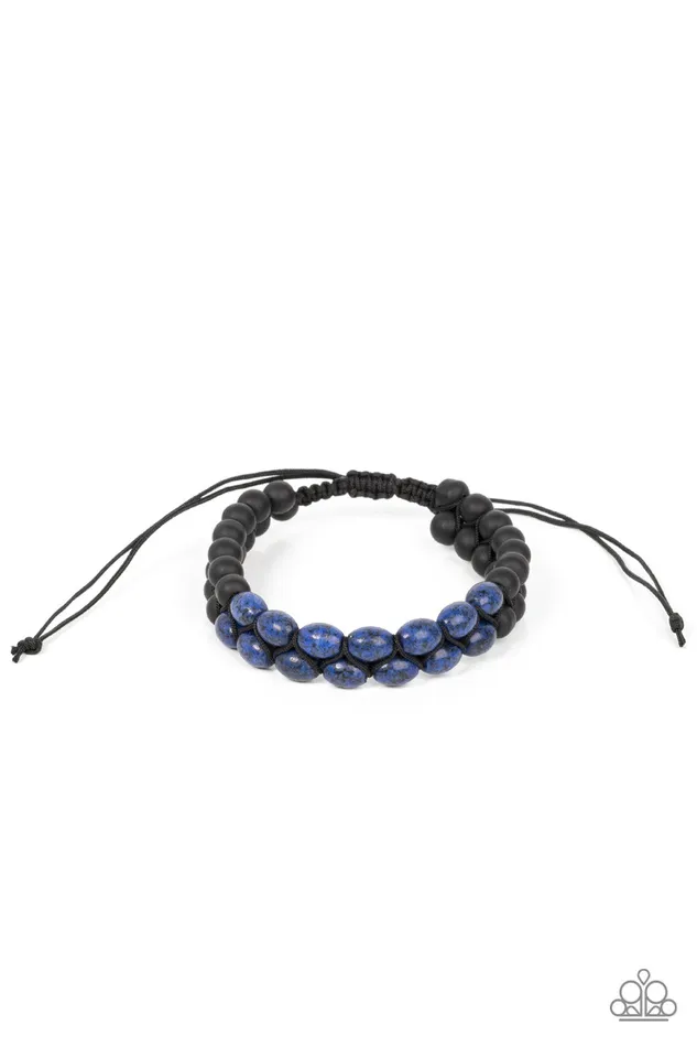 Paparazzi Accessories Bracelets Just Play Cool Blue Urban Bracelet Jewelry by Bretta