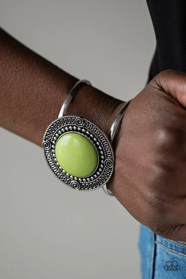 Paparazzi Accessories Bracelets Tribal Pop Green Bracelet Jewelry by Bretta
