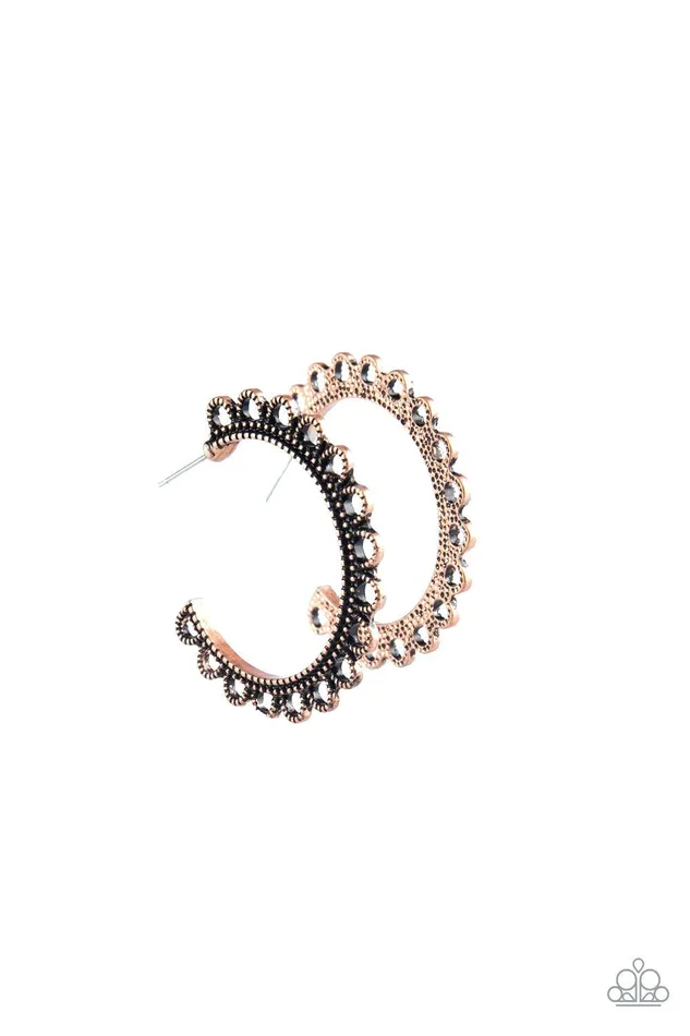 Paparazzi Accessories Earrings Bohemian Bliss Copper Earrings Jewelry by Bretta