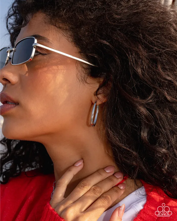 Paparazzi Accessories Earrings Now or LEISURE Silver Earrings Jewelry by Bretta