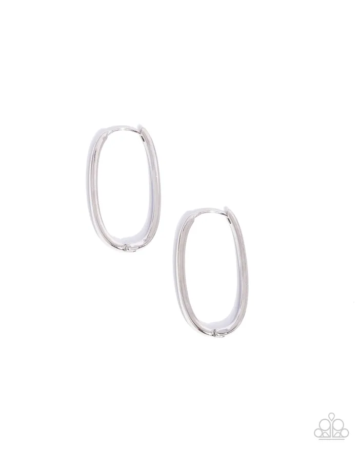 Paparazzi Accessories Earrings Now or LEISURE Silver Earrings Jewelry by Bretta