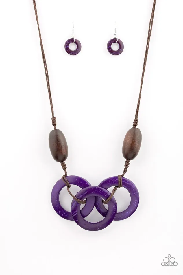 Paparazzi Accessories Necklaces Bahama Drama Purple Necklace Jewelry by Bretta