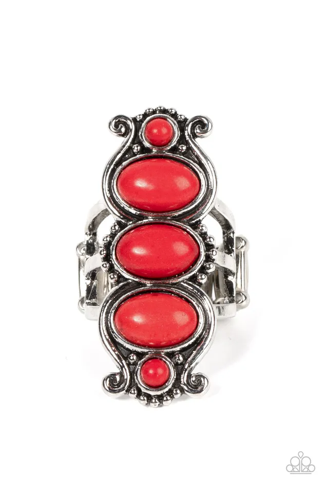 Paparazzi Accessories Rings Roswell Relic Red Ring Jewelry by Bretta