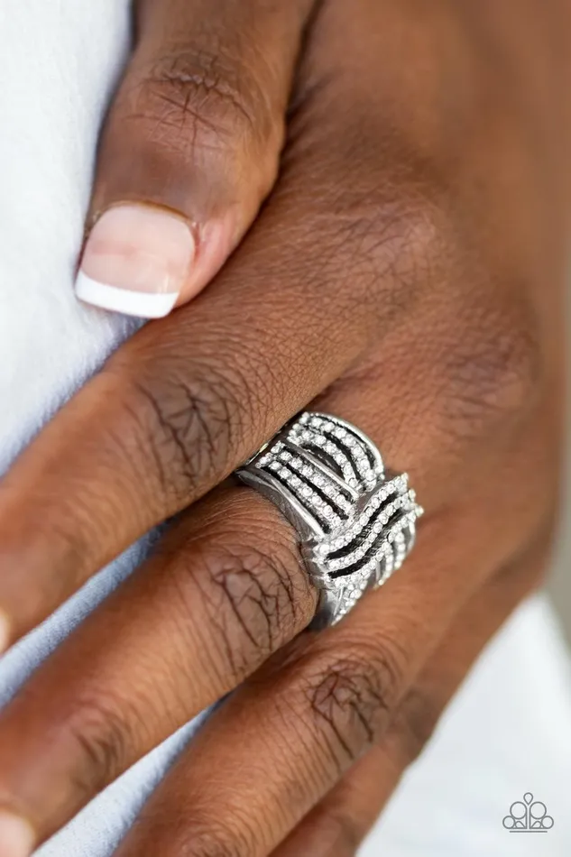 Paparazzi Accessories Rings Showbiz Beauty White Ring Jewelry by Bretta