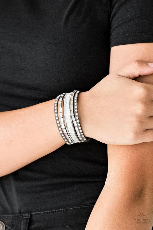 Seize The Sass Silver Bracelet Jewelry by Bretta Paparazzi Accessories Bracelets