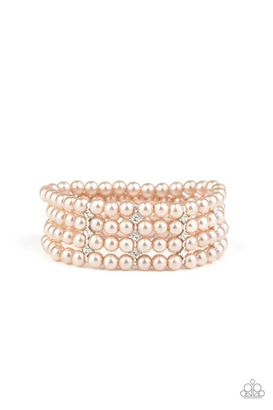 Stacked To The Top Brown Bracelet Jewelry by Bretta Paparazzi Accessories Bracelets