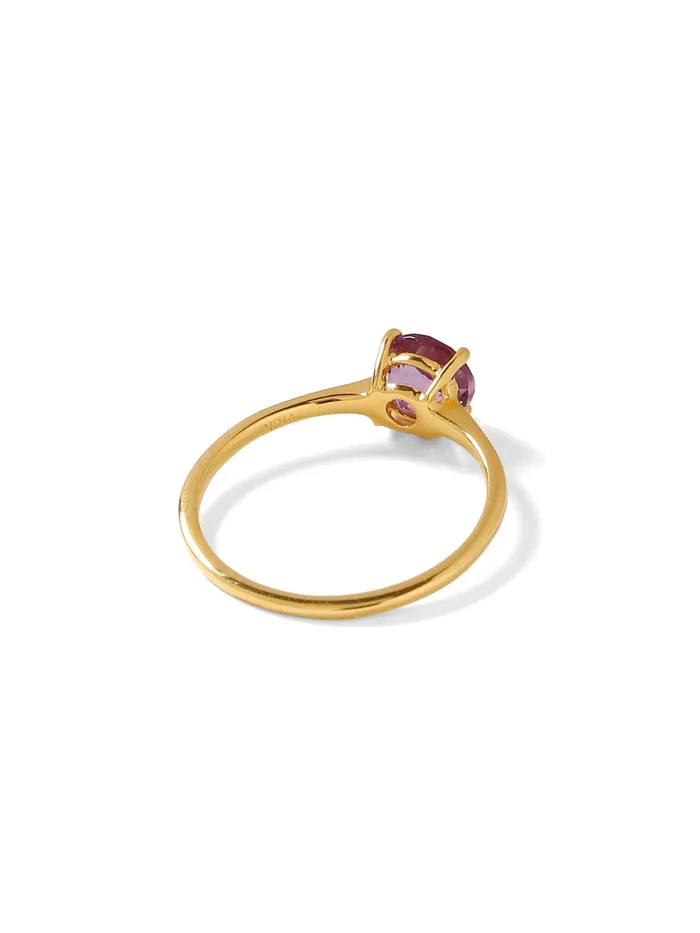 075 Ct Amethyst Solid 10k Yellow Gold Solitaire Ring Jewelry YoTreasure Rings 075 Ct Amethyst Solid 10k Yellow Gold Solitaire Ring Jewelry YoTreasure Rings
