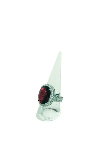 1W x 1D x 2 14H Clear Acrylic Ring Holder JPIDisplay Rings