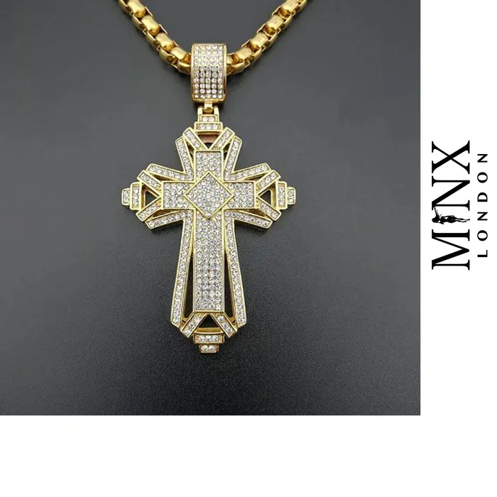 Big Diamond Cross Pendant Cross Pendant Mens Cross Necklace Gold Cross Necklace Cross Pendant and Necklace Iced Out Cross Pendant Minx London Necklaces Big Diamond Cross Pendant Cross Pendant Mens Cross Necklace Gold Cross Necklace Cross Pendant and Necklace Iced Out Cross Pendant Minx London Necklaces