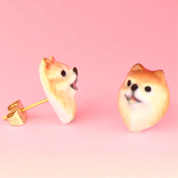 Earrings Camp Hollow Pomeranian Earrings
