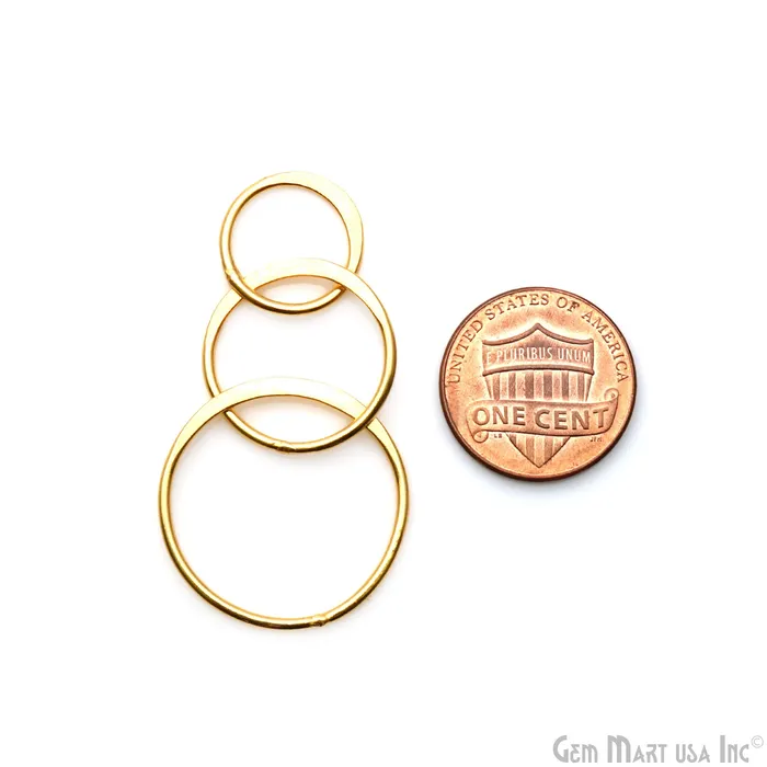 Earrings GemMartUSA Round Hoop 48x24mm Dangle Gold Plated Earring Finding Earrings GemMartUSA Round Hoop 48x24mm Dangle Gold Plated Earring Finding