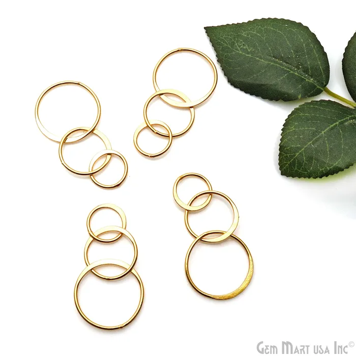 Earrings GemMartUSA Round Hoop 48x24mm Dangle Gold Plated Earring Finding Earrings GemMartUSA Round Hoop 48x24mm Dangle Gold Plated Earring Finding