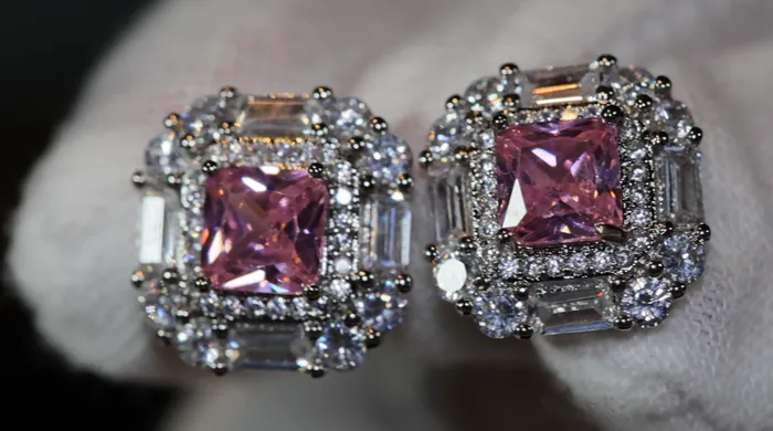 Earrings Lab Diamonds London Pink Diamond Ear Studs Pink Diamond Earrings