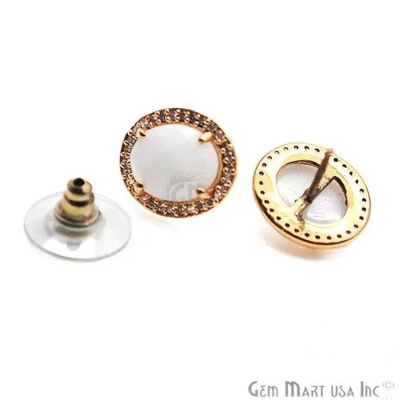 GemMartUSA Earrings Oval Shape 8x10mm Gold Plated Cubic Zircon Gemstone Stud Earrings Pick your Gemstone 900332 GemMartUSA Earrings Oval Shape 8x10mm Gold Plated Cubic Zircon Gemstone Stud Earrings Pick your Gemstone 900332