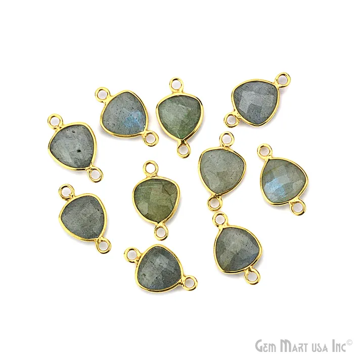 GemmartUSA Necklaces Heart 8mm Gold Plated Double Bail Gemstone Bezel Connector GemmartUSA Necklaces Heart 8mm Gold Plated Double Bail Gemstone Bezel Connector
