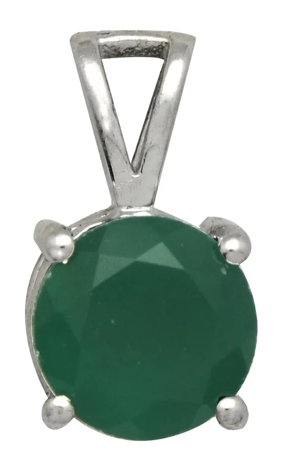 Green Onyx Solid 925 Sterling Silver Chain Pendant YoTreasure Necklaces