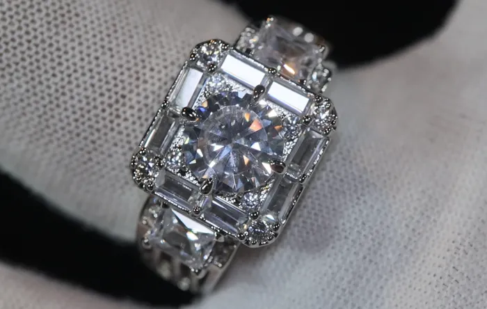 Iced Out Ring Mens Iced Out Rings Womens Iced Out Ring Iced Out Rings UK Baguette Ring Lab Diamonds London Rings
