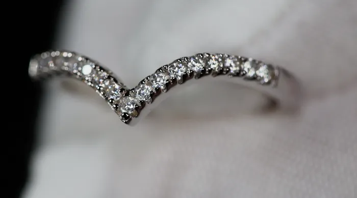 Lab Diamonds London Rings Moissanite Diamond Ring Wishbone Engagement Ring Moissanite Engagement Ring V Shape Wedding Ring Moissanite Ring Moissanite Rings