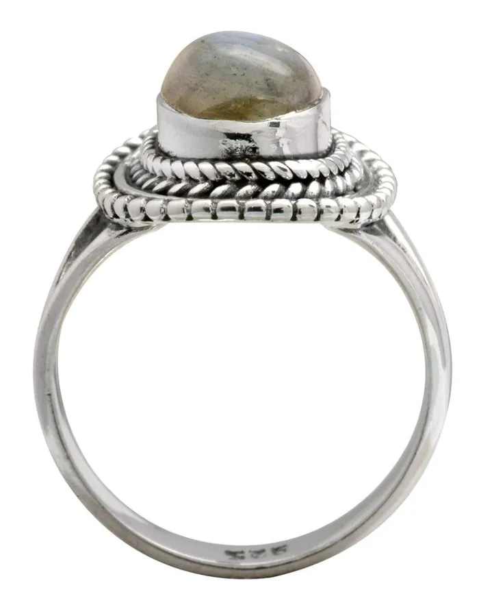 Labradorite Solid 925 Sterling Silver Ring Jewelry YoTreasure Rings