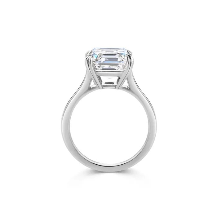LEO MATHILD Rings LEOS PERFECT SOLITAIRE SETTING asscher cut white gold