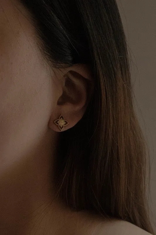 Lovoda Earrings Star Flower Stud Earrings