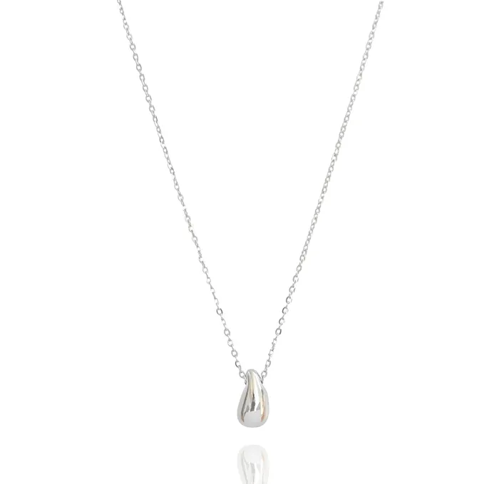 Mai Dsire PENELOPE SILVER TEAR DROP PENDANT NECKLACE Necklaces
