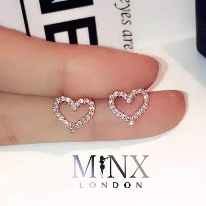 Minx London Earrings Diamond Earrings Heart Earrings Womens Earrings Heart earrings with Diamonds Heart Ear Studs Womens Diamond Ear Studs Ear Studs Minx London Earrings Diamond Earrings Heart Earrings Womens Earrings Heart earrings with Diamonds Heart Ear Studs Womens Diamond Ear Studs Ear Studs