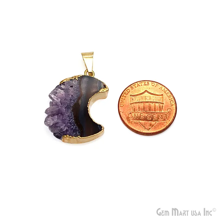 Necklaces GemMartUSA DIY Crescent Pendant Amethyst Dangle Pendant Gemstone Necklace Bracelets Charm Jewelry Making Supplies Necklaces GemMartUSA DIY Crescent Pendant Amethyst Dangle Pendant Gemstone Necklace Bracelets Charm Jewelry Making Supplies