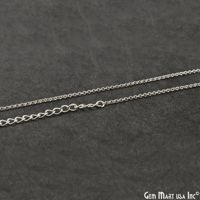 Necklaces GemMartUSA Sleek Cable Chain Necklace 18 Inch With Lobster Claw Clasp Necklaces GemMartUSA Sleek Cable Chain Necklace 18 Inch With Lobster Claw Clasp