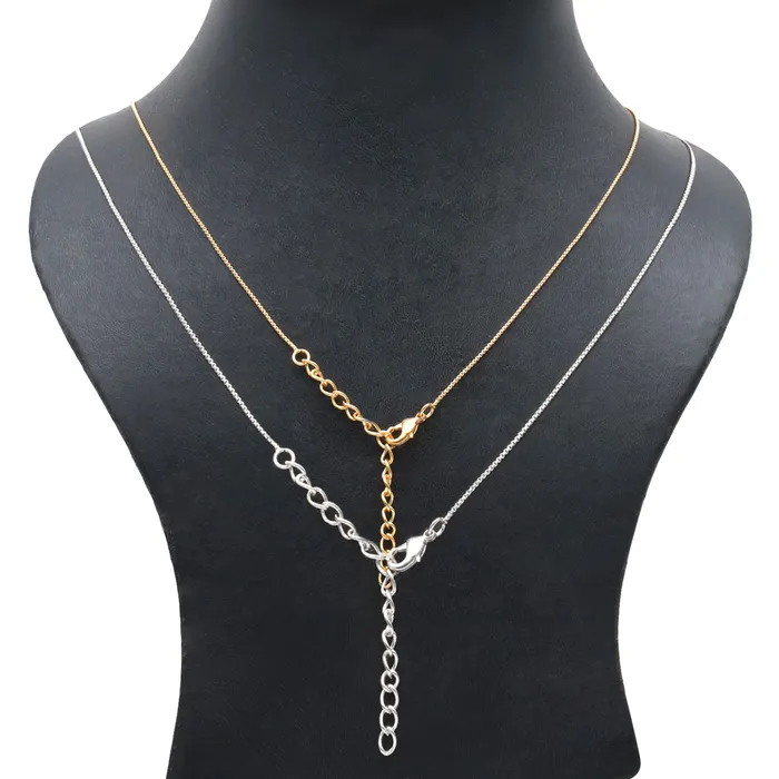 Necklaces GemMartUSA Sleek Cable Chain Necklace 18 Inch With Lobster Claw Clasp Necklaces GemMartUSA Sleek Cable Chain Necklace 18 Inch With Lobster Claw Clasp