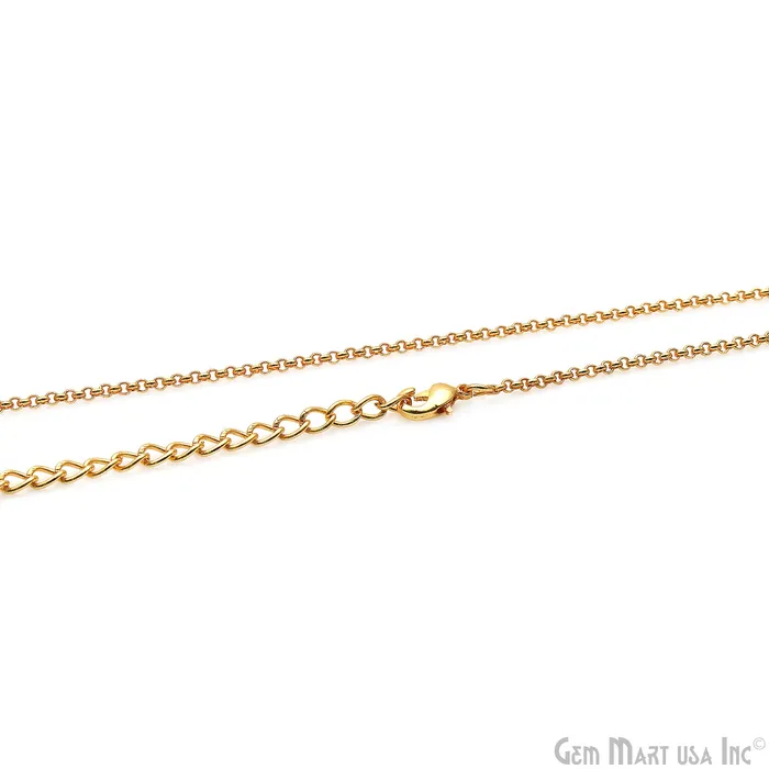 Necklaces GemMartUSA Sleek Cable Chain Necklace 18 Inch With Lobster Claw Clasp Necklaces GemMartUSA Sleek Cable Chain Necklace 18 Inch With Lobster Claw Clasp
