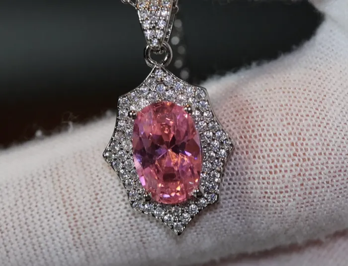 Necklaces Lab Diamonds London Pink Diamond Necklace Pink Diamond Pendant