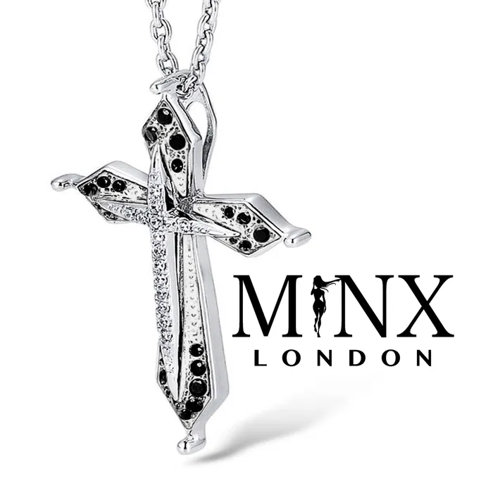 Necklaces Minx London Diamond Cross Necklace Cross Necklace Diamond