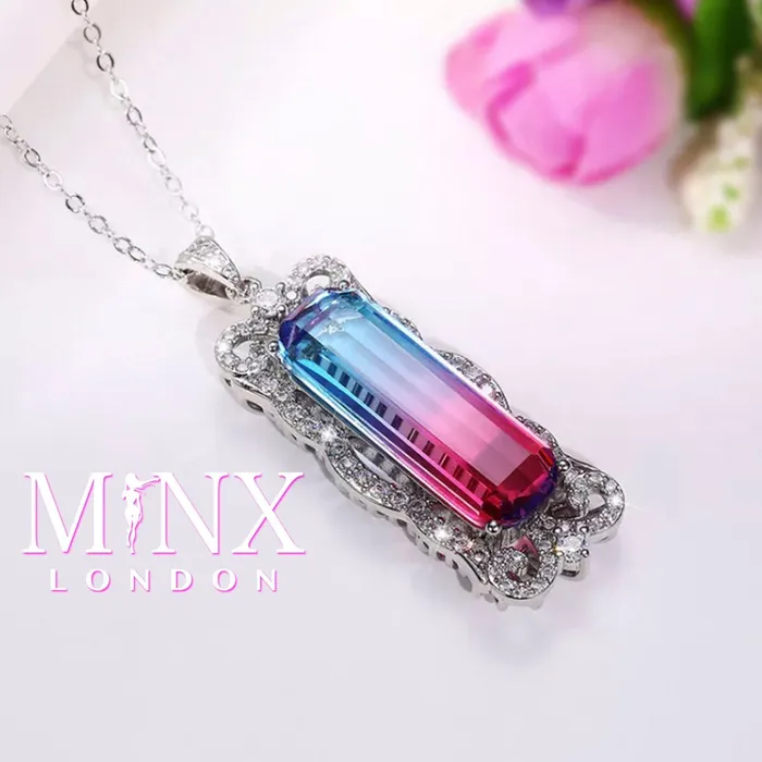 Necklaces Minx London Womens Necklace Aquamarine Diamond Necklace Blue Diamond Pendant Pink Diamond Pendant Pink Diamond Necklace Rectangle Necklace Necklaces Minx London Womens Necklace Aquamarine Diamond Necklace Blue Diamond Pendant Pink Diamond Pendant Pink Diamond Necklace Rectangle Necklace