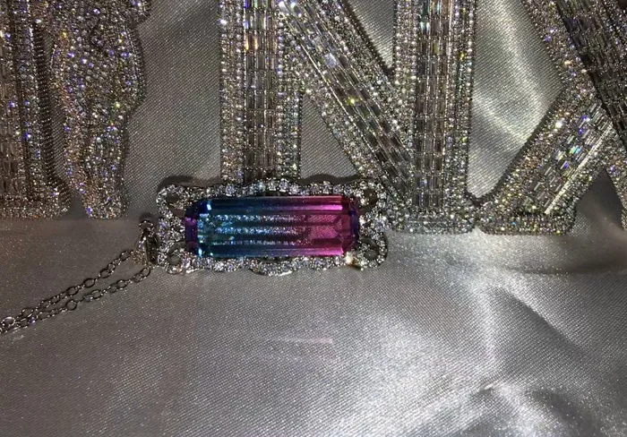 Necklaces Minx London Womens Necklace Aquamarine Diamond Necklace Blue Diamond Pendant Pink Diamond Pendant Pink Diamond Necklace Rectangle Necklace