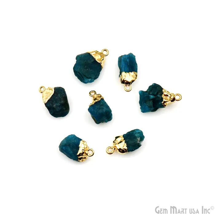 Necklaces Rough Gemstone Necklace Pendant 20x12mm Single Bail Raw Free From Gold Electroplated Gemstone GemMartUSA Necklaces Rough Gemstone Necklace Pendant 20x12mm Single Bail Raw Free From Gold Electroplated Gemstone GemMartUSA
