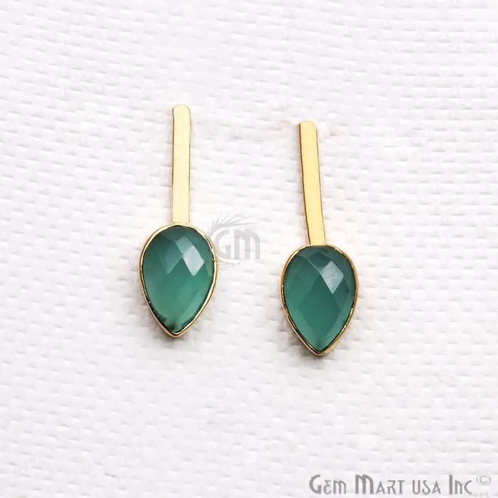 Pear Shape 9x27mm Gold Plated Gemstone Dangle Stud Earrings Pick your Gemstone 901741 GemMartUSA Earrings Pear Shape 9x27mm Gold Plated Gemstone Dangle Stud Earrings Pick your Gemstone 901741 GemMartUSA Earrings