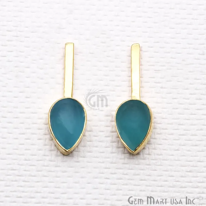 Pear Shape 9x27mm Gold Plated Gemstone Dangle Stud Earrings Pick your Gemstone 901741 GemMartUSA Earrings Pear Shape 9x27mm Gold Plated Gemstone Dangle Stud Earrings Pick your Gemstone 901741 GemMartUSA Earrings
