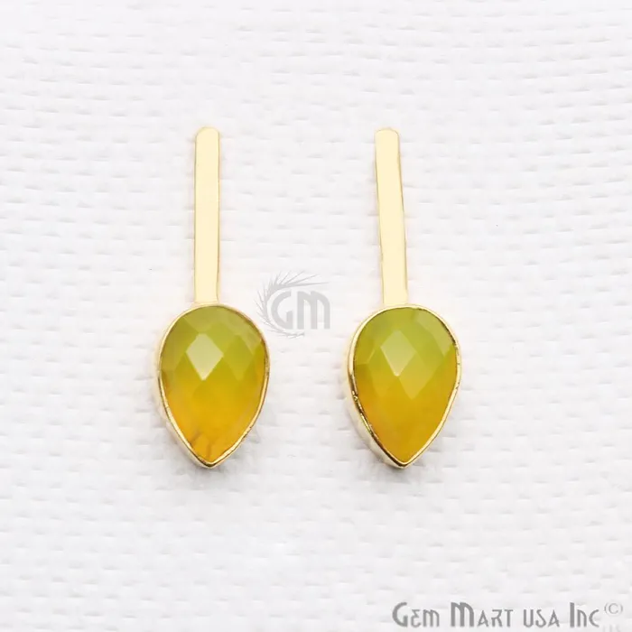 Pear Shape 9x27mm Gold Plated Gemstone Dangle Stud Earrings Pick your Gemstone 901741 GemMartUSA Earrings Pear Shape 9x27mm Gold Plated Gemstone Dangle Stud Earrings Pick your Gemstone 901741 GemMartUSA Earrings