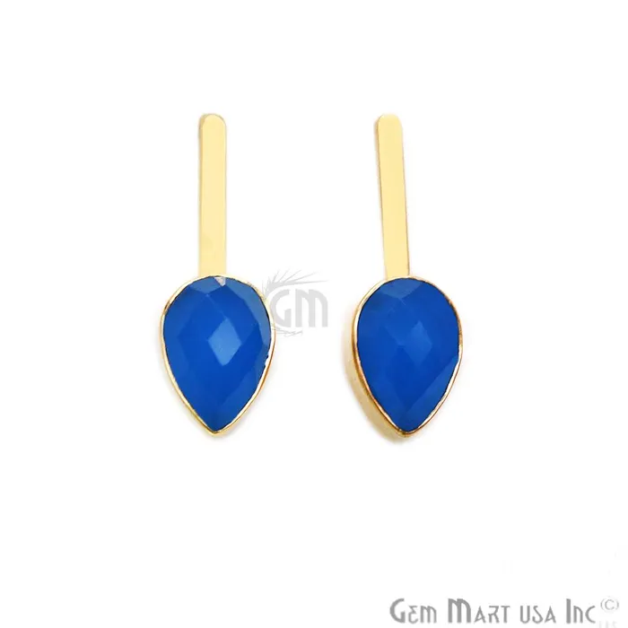 Pear Shape 9x27mm Gold Plated Gemstone Dangle Stud Earrings Pick your Gemstone 901741 GemMartUSA Earrings Pear Shape 9x27mm Gold Plated Gemstone Dangle Stud Earrings Pick your Gemstone 901741 GemMartUSA Earrings