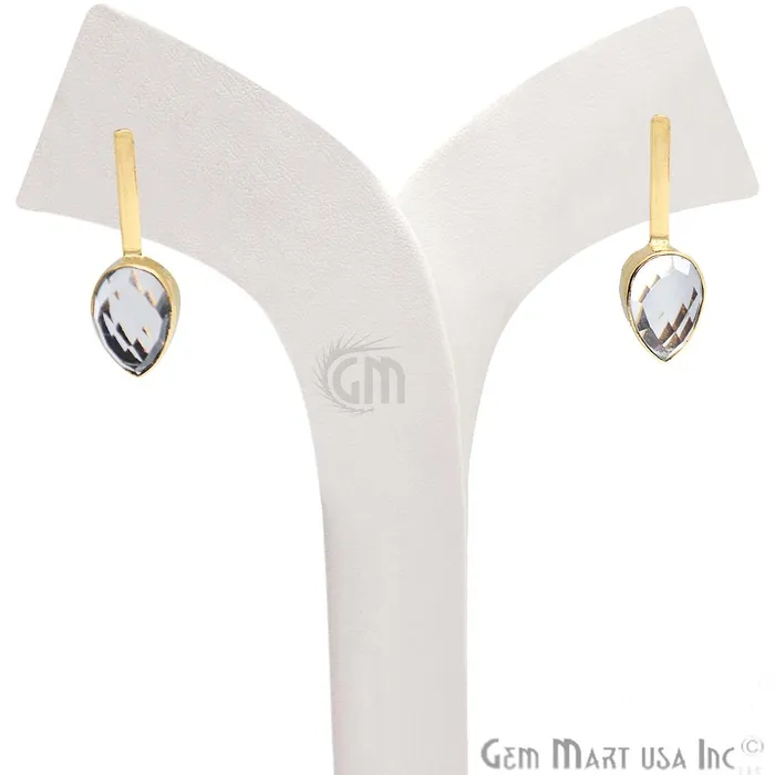 Pear Shape 9x27mm Gold Plated Gemstone Dangle Stud Earrings Pick your Gemstone 901741 GemMartUSA Earrings Pear Shape 9x27mm Gold Plated Gemstone Dangle Stud Earrings Pick your Gemstone 901741 GemMartUSA Earrings