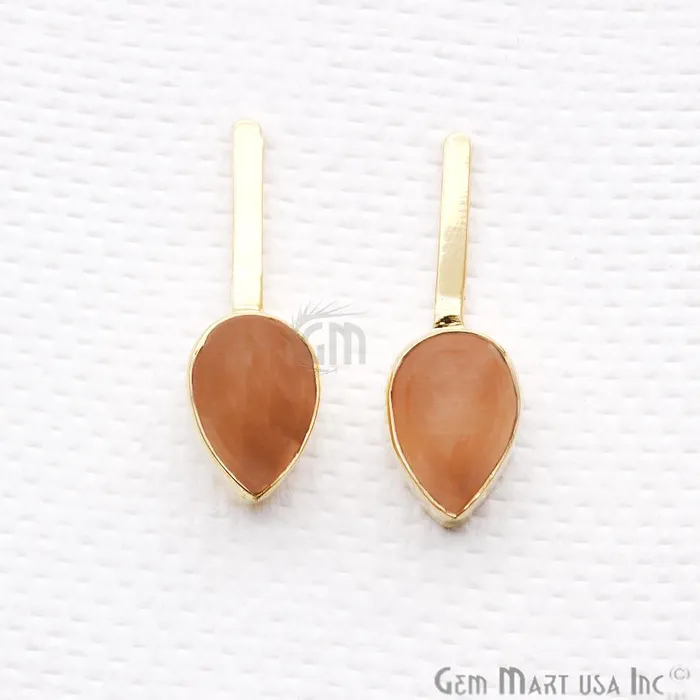 Pear Shape 9x27mm Gold Plated Gemstone Dangle Stud Earrings Pick your Gemstone 901741 GemMartUSA Earrings Pear Shape 9x27mm Gold Plated Gemstone Dangle Stud Earrings Pick your Gemstone 901741 GemMartUSA Earrings