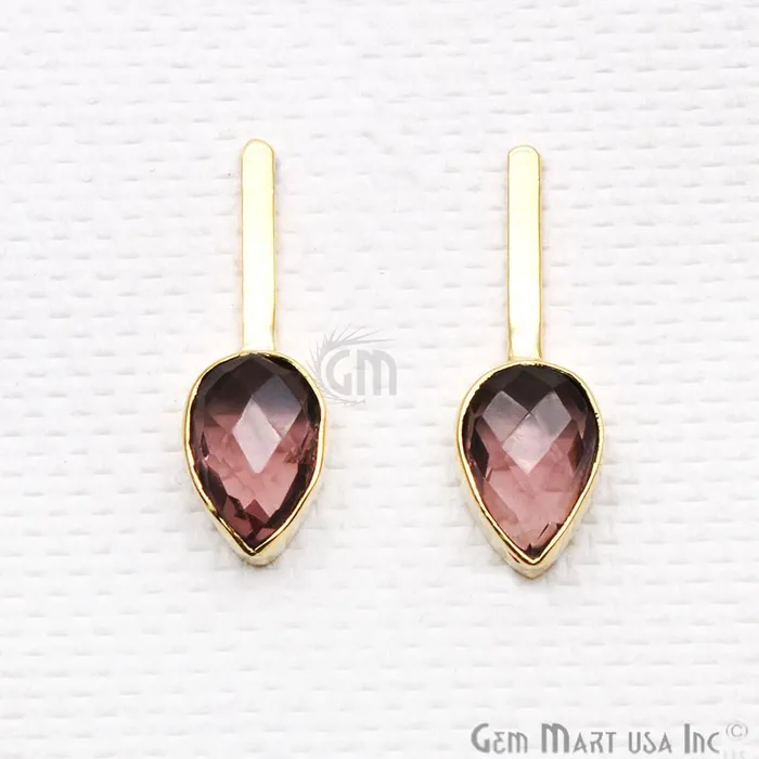 Pear Shape 9x27mm Gold Plated Gemstone Dangle Stud Earrings Pick your Gemstone 901741 GemMartUSA Earrings Pear Shape 9x27mm Gold Plated Gemstone Dangle Stud Earrings Pick your Gemstone 901741 GemMartUSA Earrings